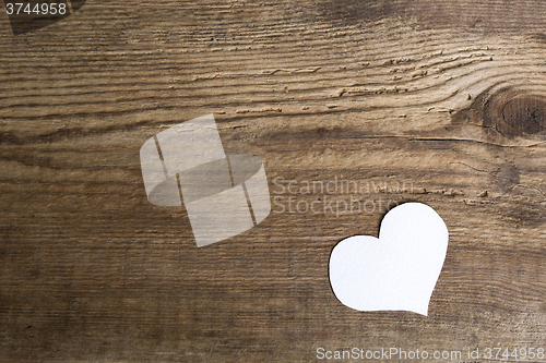 Image of White paper heart   