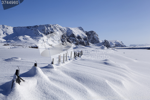 Image of Winter landscape Vik, Iceland