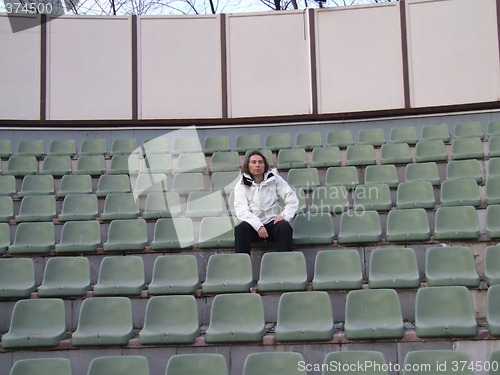 Image of lonely in stands