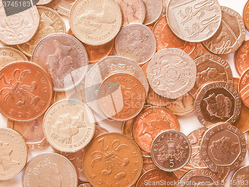 Image of  Pound coins vintage