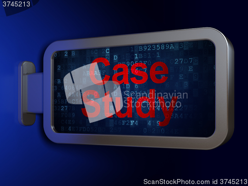 Image of Learning concept: Case Study on billboard background