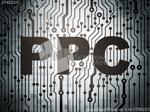 Image of Marketing concept: circuit board with PPC