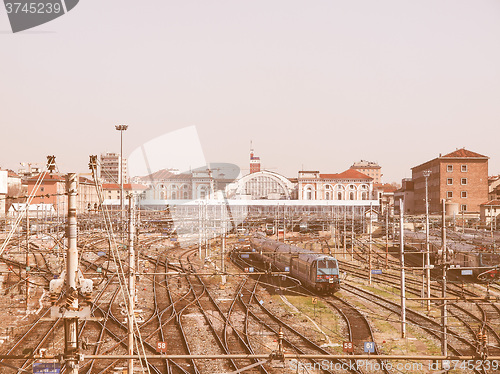 Image of Porta Nuova station, Turin vintage