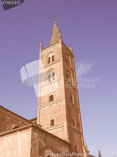 Image of San Domenico church in Chieri vintage