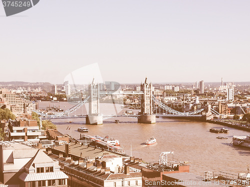 Image of Tower Bridge London vintage