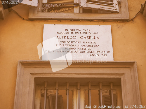 Image of Alfredo Casella house vintage