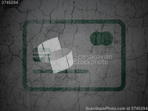 Image of Finance concept: Credit Card on grunge wall background