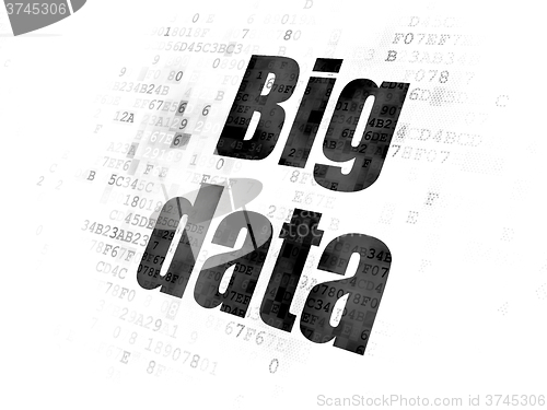 Image of Information concept: Big Data on Digital background