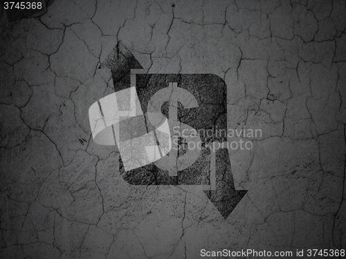 Image of Business concept: Finance on grunge wall background
