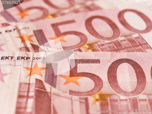 Image of  Euro note vintage