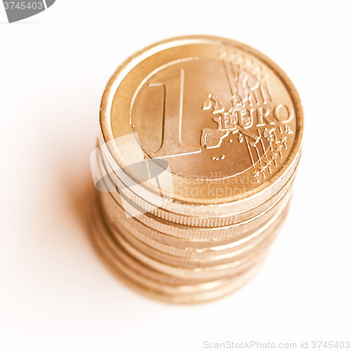 Image of  Euro coins vintage