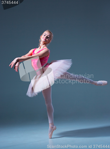 Image of Portrait of the ballerina in ballet pose