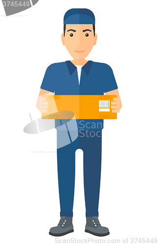 Image of Man delivering box.