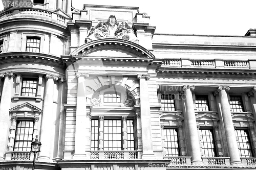 Image of exterior old architecture in england london europe wall and hist