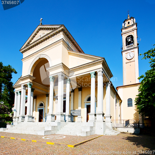 Image of beautiful old architecture in italy europe milan religion and su