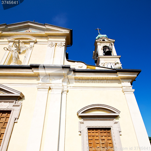 Image of old architecture in italy europe milan religion and sunlight