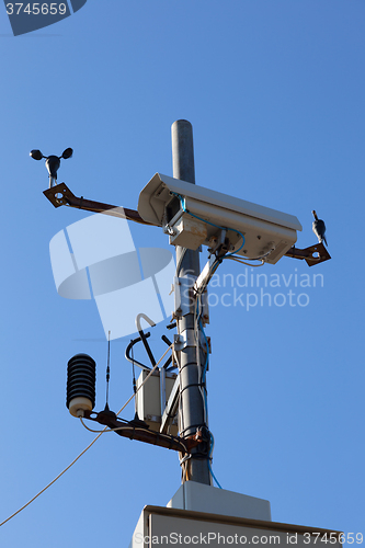 Image of Video camera and weather sensors