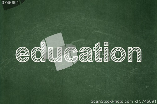 Image of Education concept: Education on chalkboard background