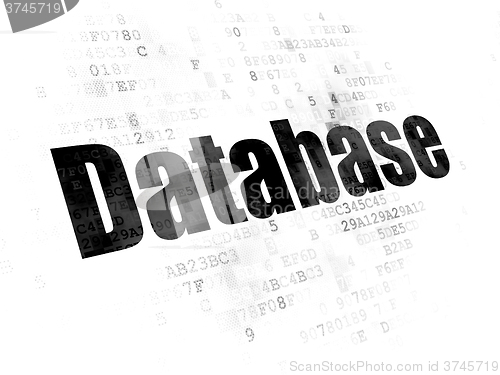 Image of Database concept: Database on Digital background