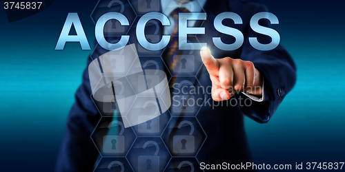 Image of Manager Touching ACCESS Onscreen