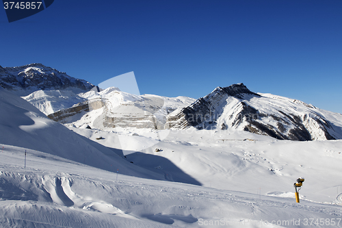 Image of Ski resort at nice sun day