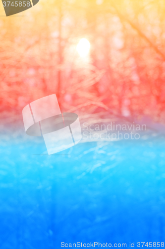 Image of Sunset bright sun