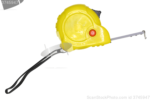 Image of Yellow yardstick on white