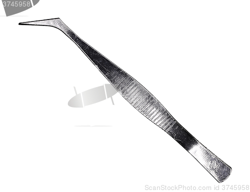 Image of Steel tweezers on white