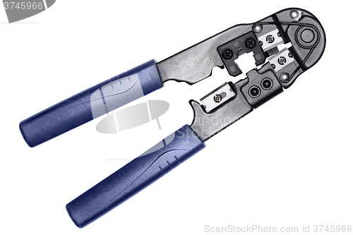 Image of Network cable crimper on white