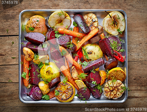 Image of Roasted fruits and vegetables