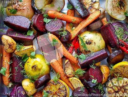 Image of Roasted fruits and vegetables