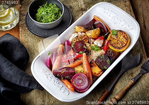 Image of Roasted fruits and vegetables