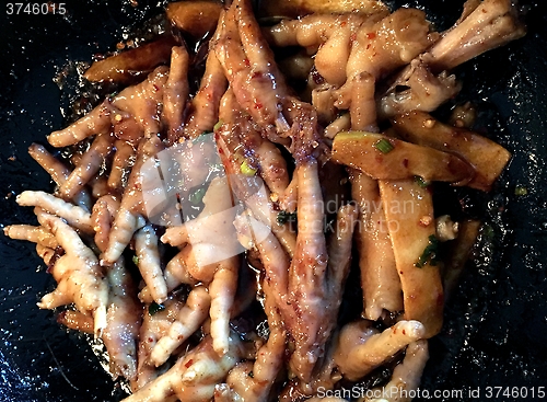 Image of Frying Chicken Feet