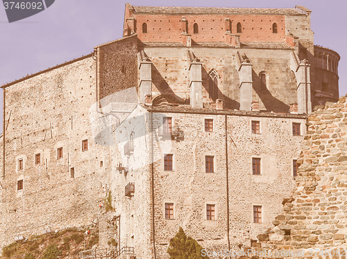 Image of Sacra di San Michele abbey vintage