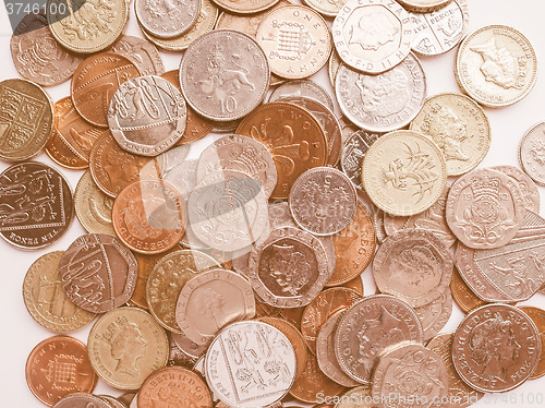 Image of  Pound coins vintage