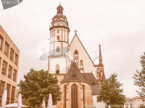 Image of Thomaskirche Leipzig vintage