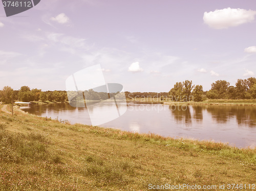 Image of River Elbe vintage
