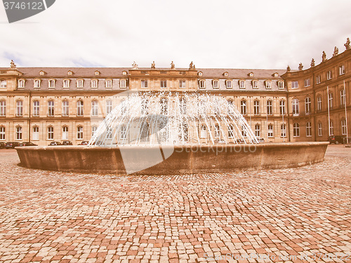 Image of Schlossplatz (Castle square) Stuttgart vintage