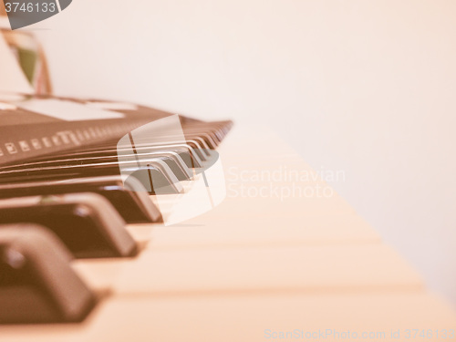 Image of  Music keyboard vintage