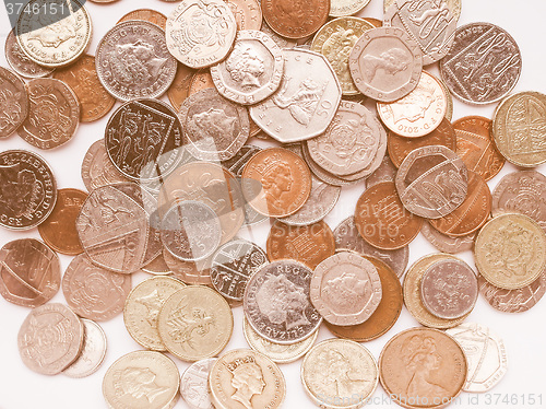 Image of  Pound coins vintage