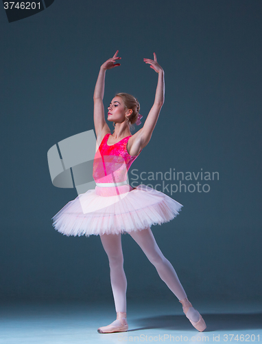 Image of Portrait of the ballerina in ballet pose