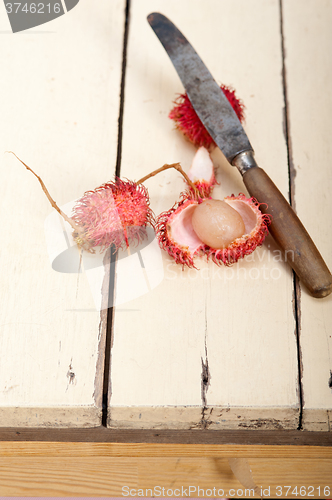 Image of fresh rambutan fruits 