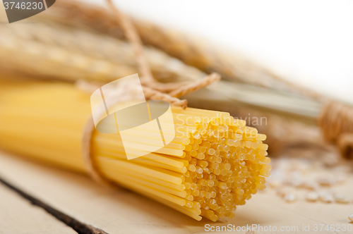 Image of organic Raw italian pasta and durum wheat 