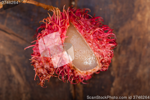 Image of fresh rambutan fruits 