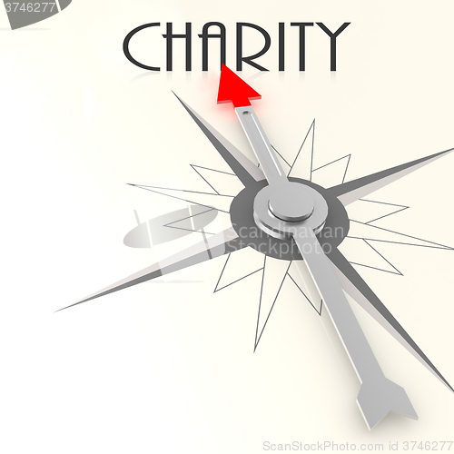 Image of Compass with charity word