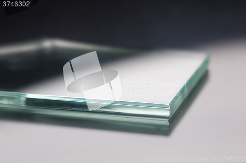 Image of Glass roving fibre for pultrision process. Window fiberglass profile manufacturing.