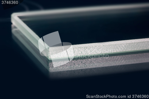 Image of Glass roving fibre for pultrision process. Window fiberglass profile manufacturing.