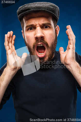 Image of The anger and screaming man