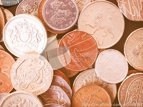 Image of  UK Pound coin vintage