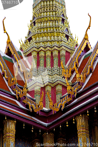 Image of  thailand  in    rain   temple abstract    and  colors religion 
